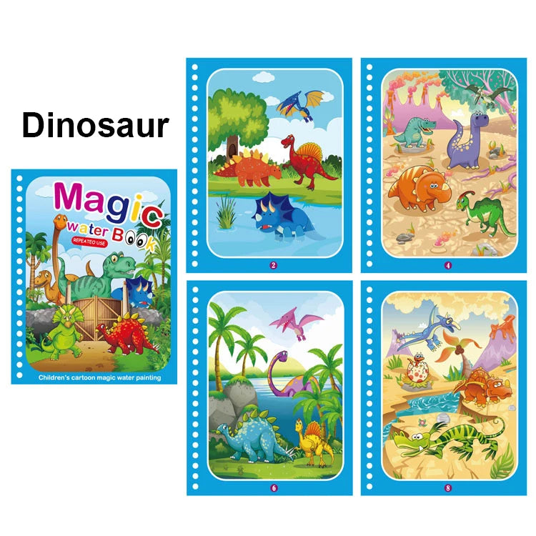 Magic Water Painting Book - Educational Toys For Baby 1 2 3 Years