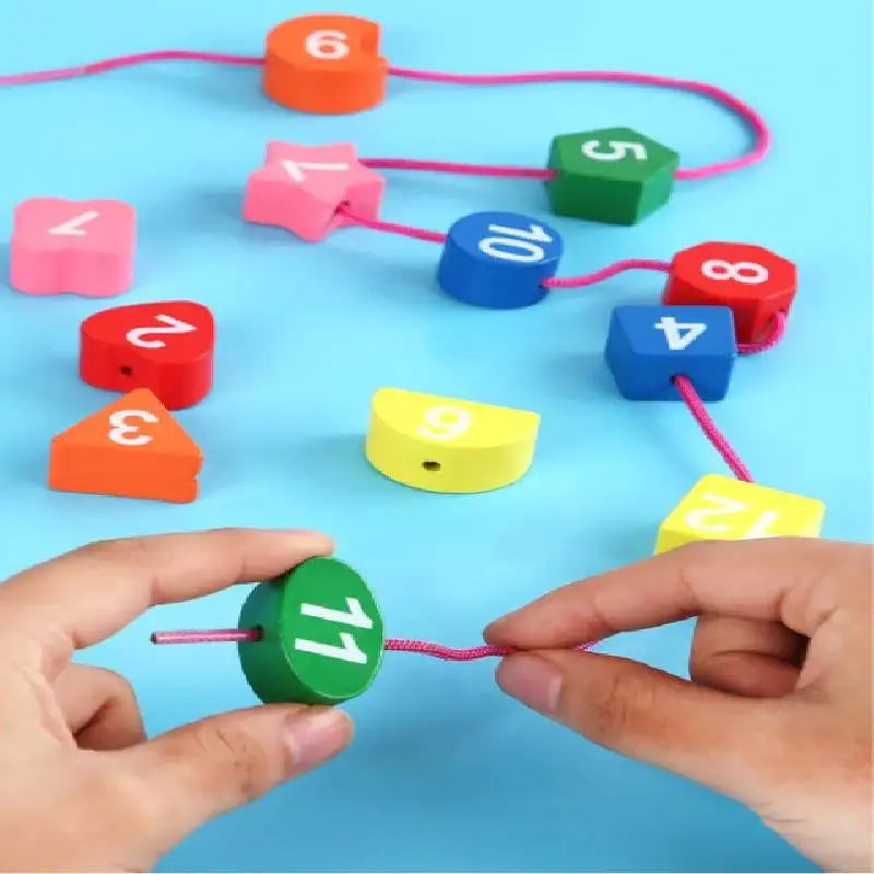 Clock Toy Wooden Teaching  Puzzle