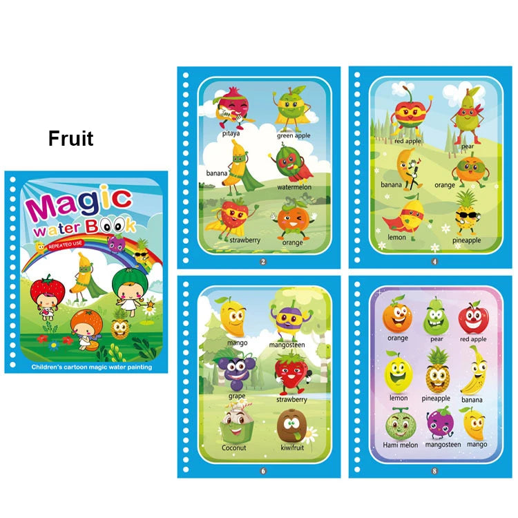 Magic Water Painting Book - Educational Toys For Baby 1 2 3 Years