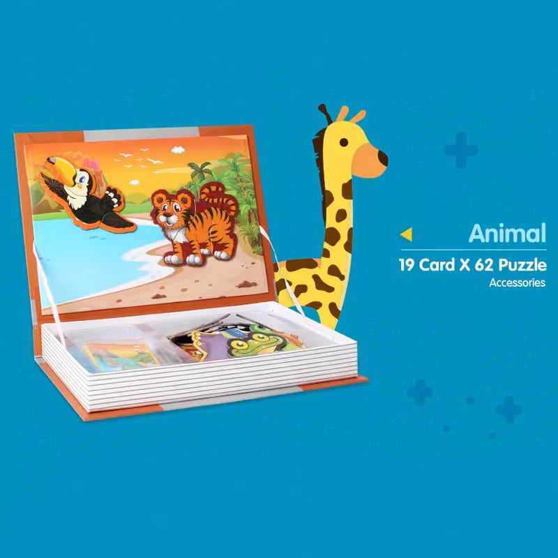 Magnetic Puzzle Book- Brain Training Games