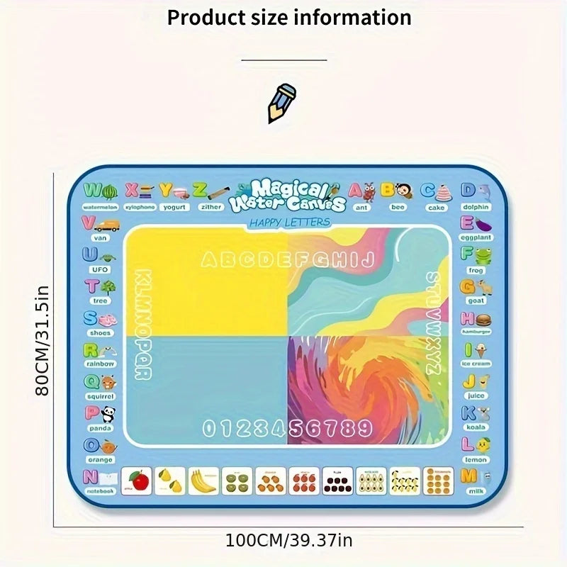 Magic Water Drawing Mat Coloring Doodle -100x80CM