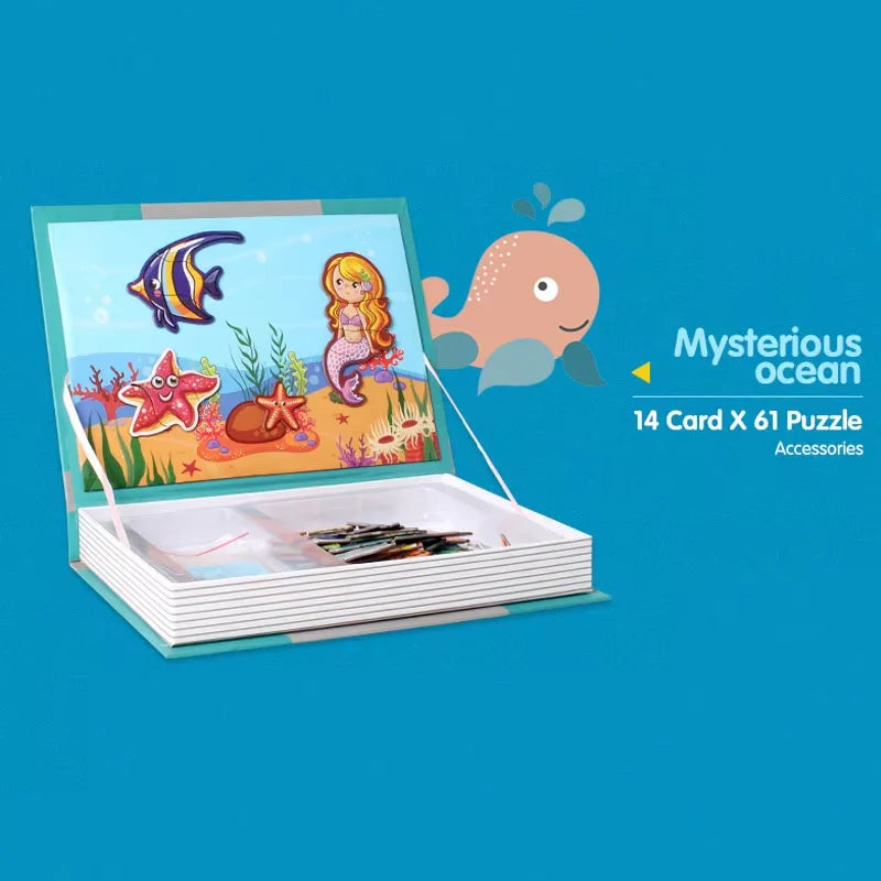 Magnetic Puzzle Book- Brain Training Games