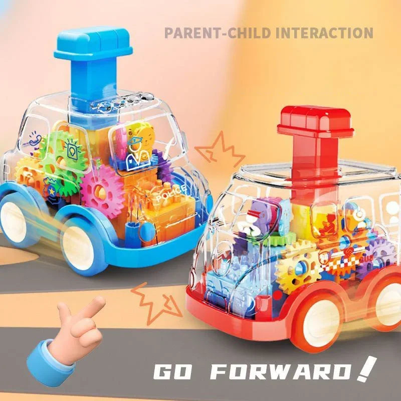 Transparent Move Gear Car