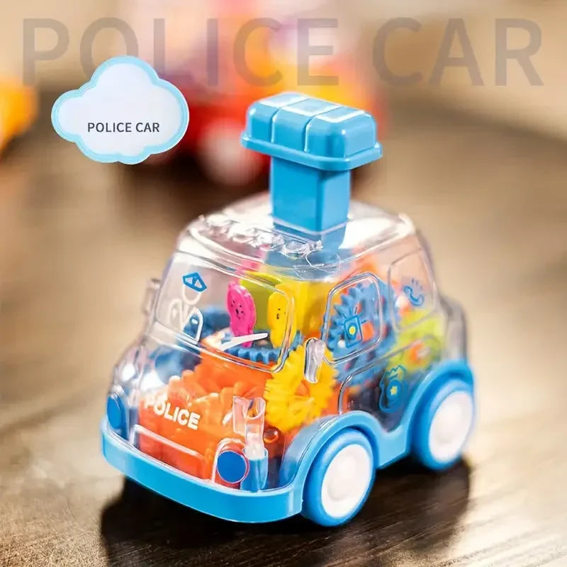 Transparent Move Gear Car