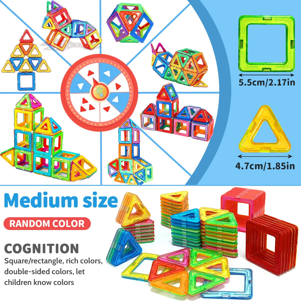 Magnetic Block Building Toy Set