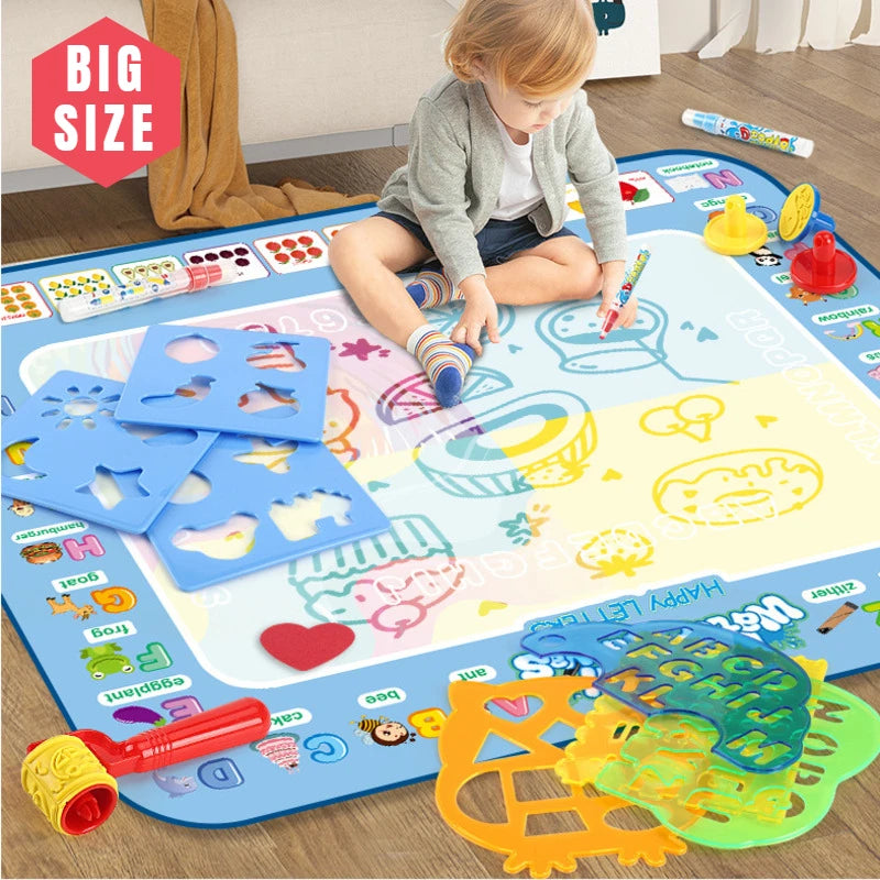 Magic Water Drawing Mat Coloring Doodle -100x80CM