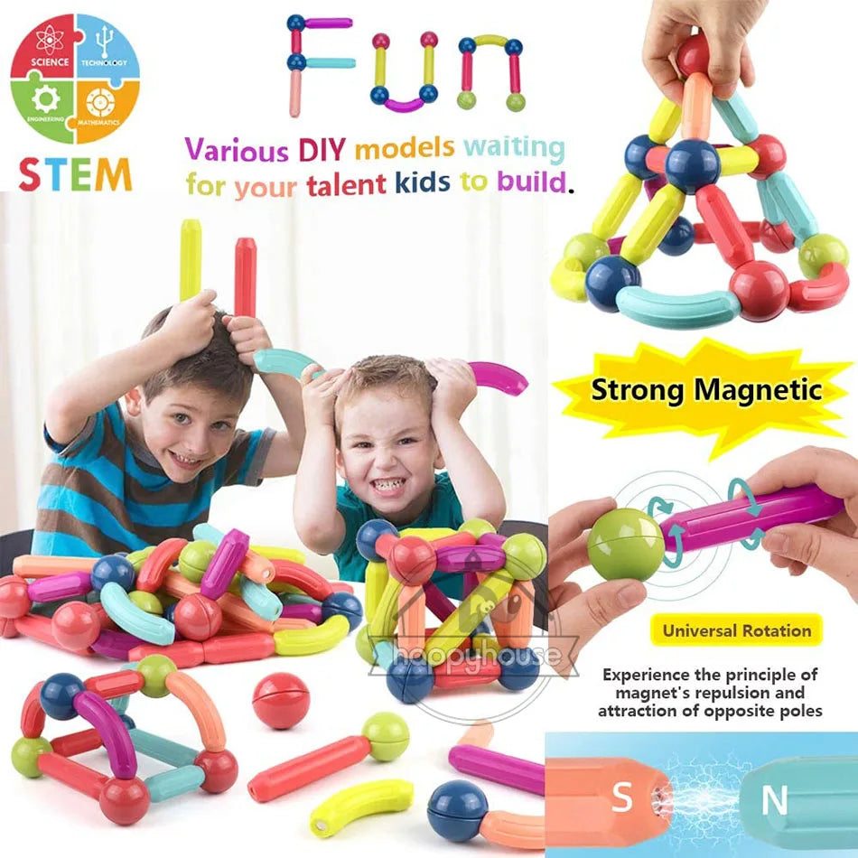 Magnetic Blocks Set Toys for Kids