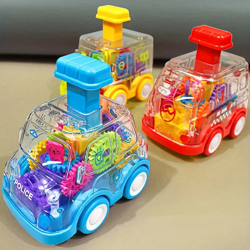 Transparent Move Gear Car