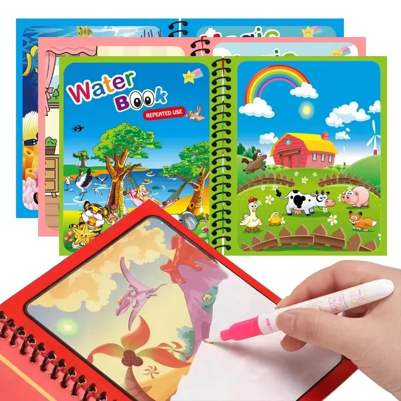 Magic Water Painting Book - Educational Toys For Baby 1 2 3 Years