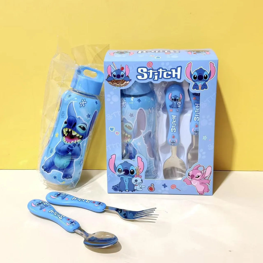 Anime Stitch Water Bottle Set for Kids