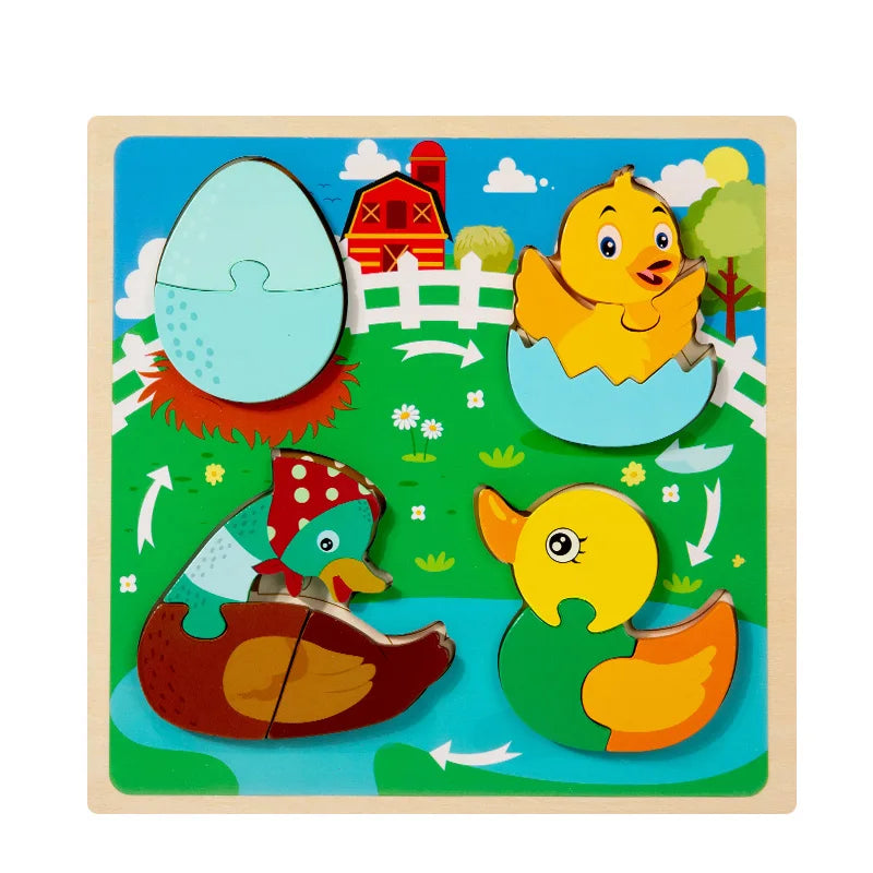 Wooden 3D Puzzle Toys