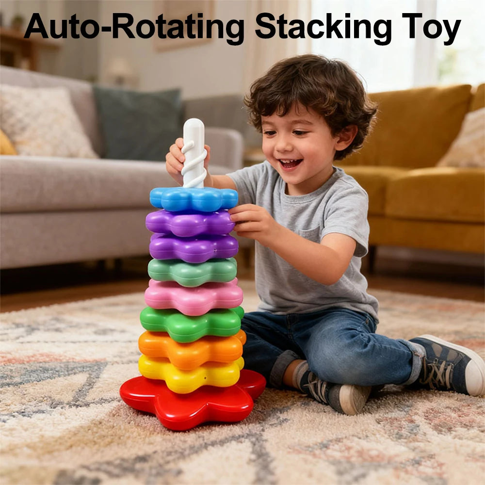 Baby Rotating Rainbow Tower  Puzzle