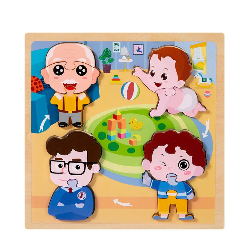 Wooden 3D Puzzle Toys