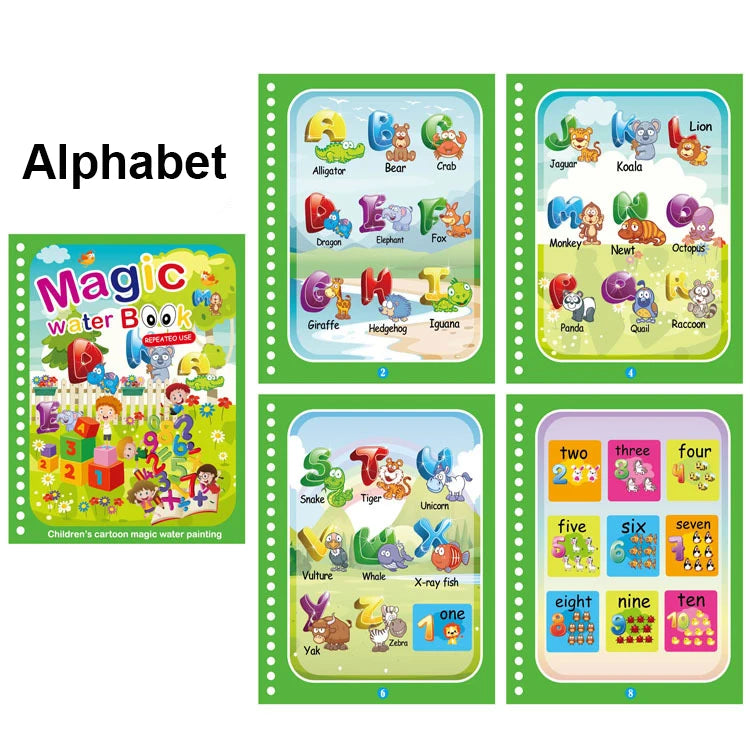Magic Water Painting Book - Educational Toys For Baby 1 2 3 Years