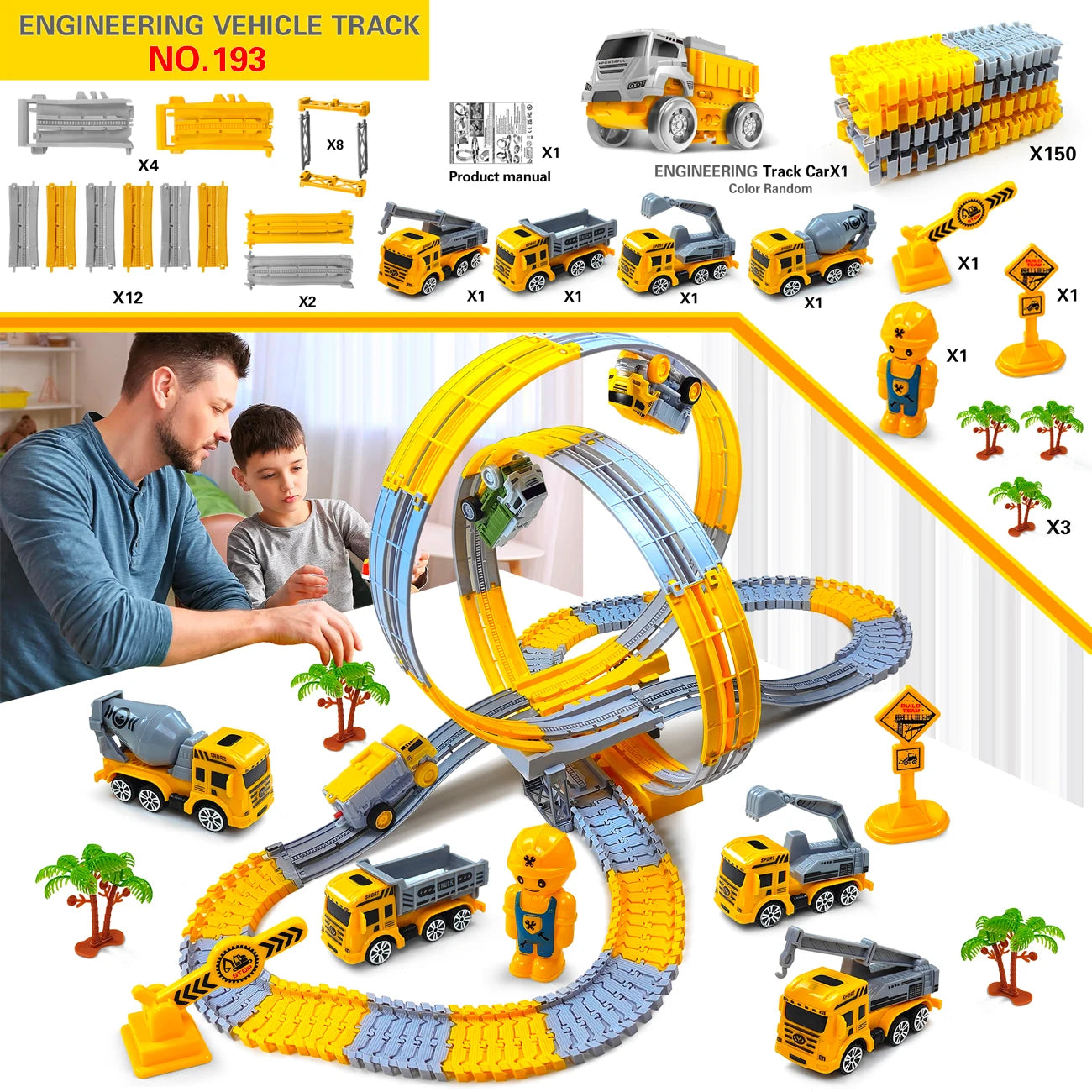 Magic Climbing  Electric Track Toy