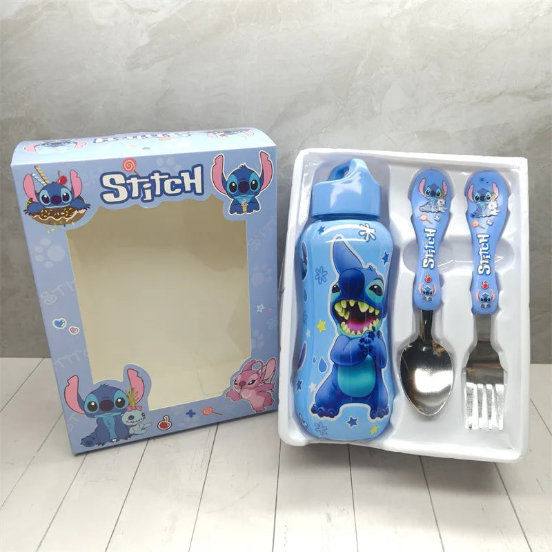Anime Stitch Water Bottle Set for Kids