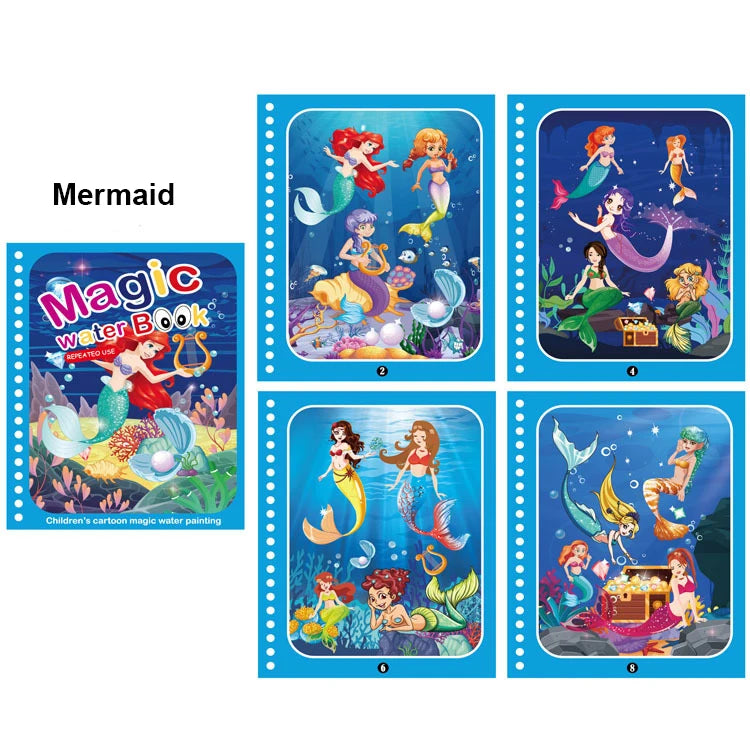Magic Water Painting Book - Educational Toys For Baby 1 2 3 Years