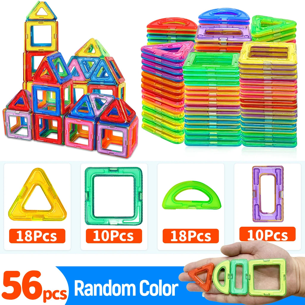 Magnetic Block Building Toy Set