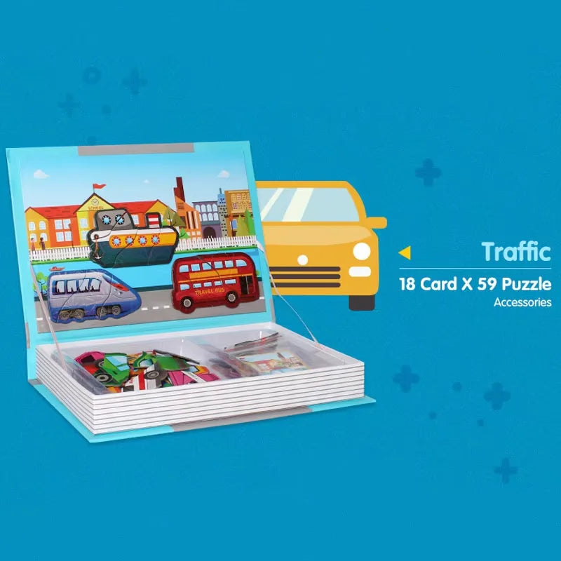 Magnetic Puzzle Book- Brain Training Games