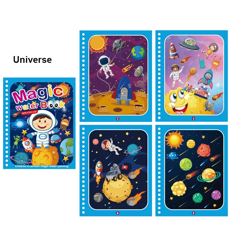 Magic Water Painting Book - Educational Toys For Baby 1 2 3 Years