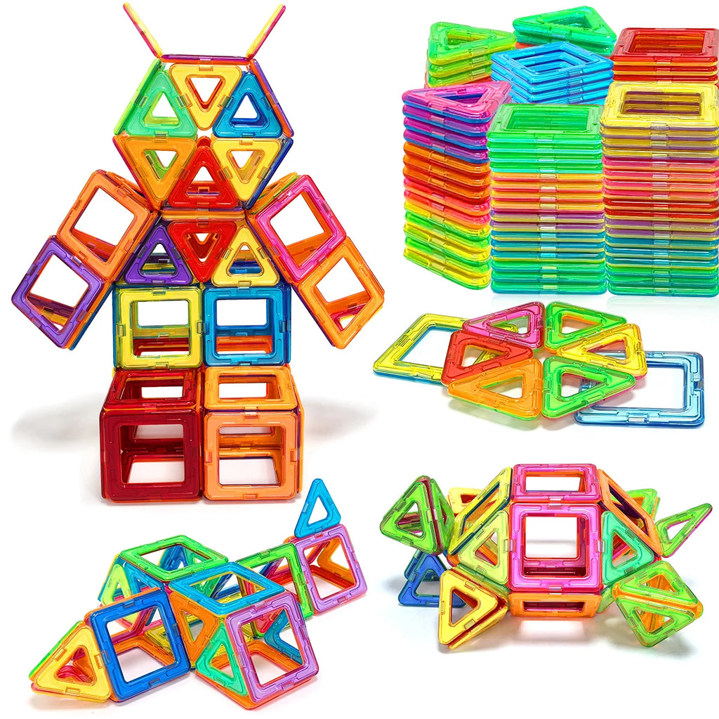 Magnetic Block Building Toy Set