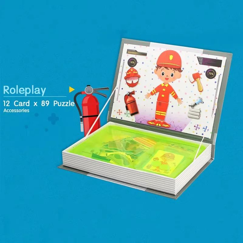 Magnetic Puzzle Book- Brain Training Games