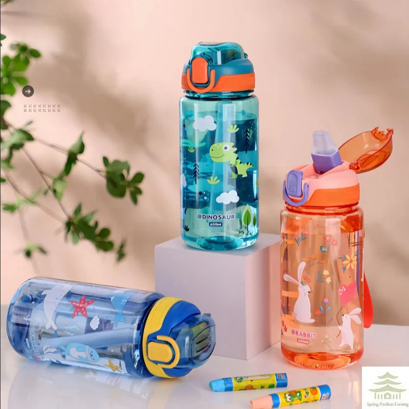 Dinosaur Water Bottle For Kids -600ml