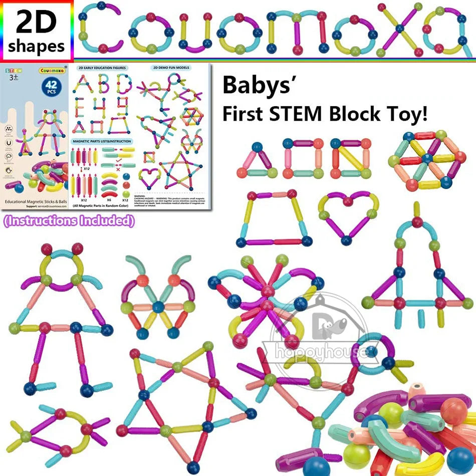 Magnetic Blocks Set Toys for Kids