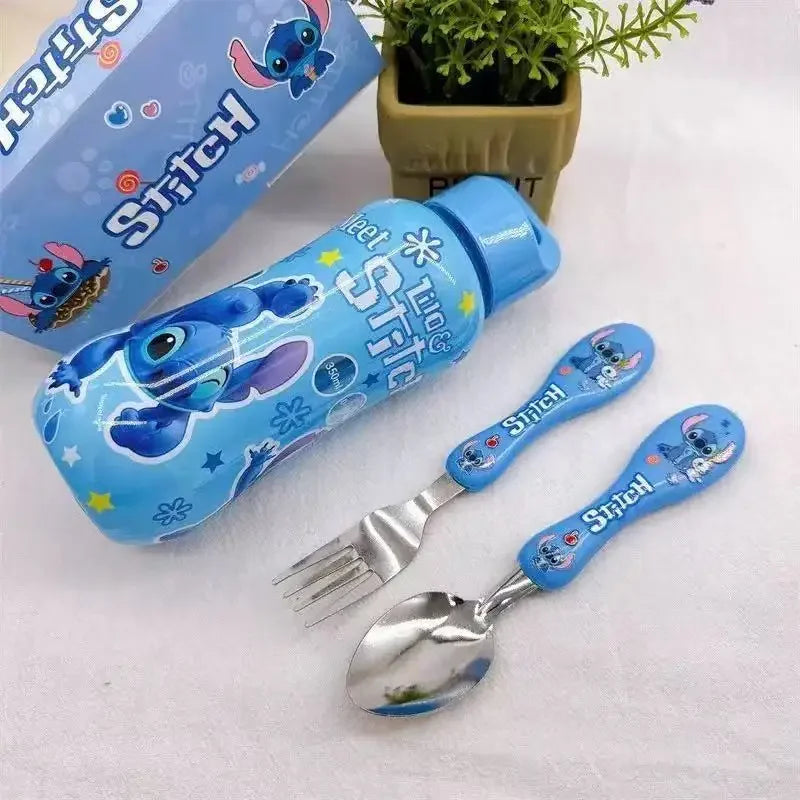 Anime Stitch Water Bottle Set for Kids